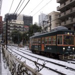 【Tokyo Train Story】雪景色を走る阪堺カラーの都電