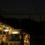 【Tokyo Train Story】夜の栄町電停にて（都電花電車）