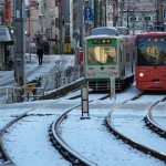【Tokyo Train Story】カーブの雪景色（都電荒川線）