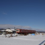 長野電鉄2500系の展示車両と廃止された屋代線の綿内駅を見学する 冬の岐阜長野温泉巡りの旅 その26