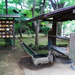 井戸ポンプと丸井戸のコラボレーション 世田谷区にある豪徳寺の井戸