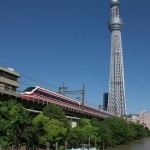 【Tokyo Train Story】源森橋から見た東京スカイツリー（東武スカイツリーライン）