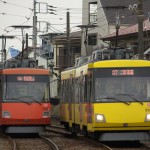 【Tokyo Train Story】カラフル列車同士のすれ違い（東急世田谷線）