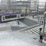 【Tokyo Train Story】雪の日に町屋駅前を俯瞰する（都電荒川線）
