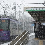 【Tokyo Train Story】雪の日の町屋駅前電停（都電荒川線）