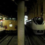 【Tokyo Train Story】新旧特急型車両の並び（臨時快速一村一山と特急スーパーひたち）