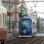 【Tokyo Train Story】都電荒川線の新型車両8900系青い8903とレトロ風車両の9001、9002の奇跡の3ショット
