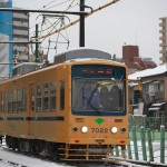 【Tokyo Train Story】東池袋三丁目付近の都電雪景色